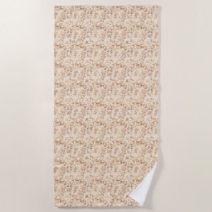 Serviette De Plage Empreinte de léopard Glitzy Gold Pink Blush
