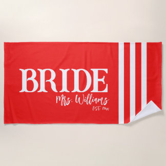 Serviette de plage en coton personnalisée pour la