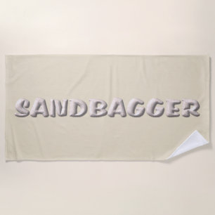 Serviette de plage en crème de sable