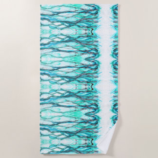 Serviette de plage "enchevêtrée dans la ligne"