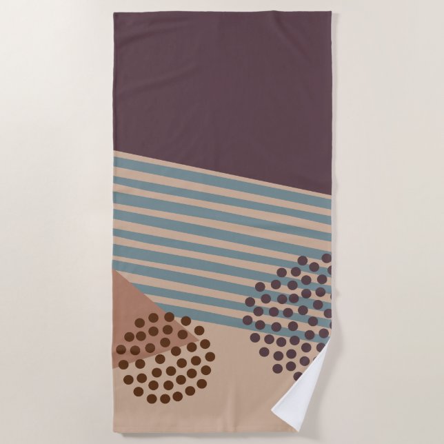 Serviette De Plage Encore une Abstraite du milieu du siècle (Devant)