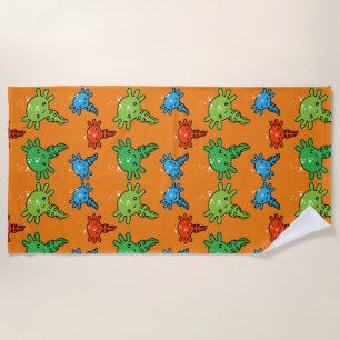 Serviette De Plage Enfants Axototl Salamander