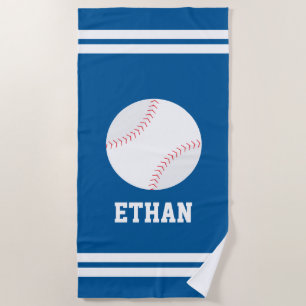 Serviette De Plage Enfants de baseball personnalisés