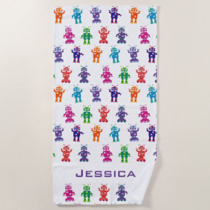 Serviette De Plage Enfants personnalisés par motif à la mode de