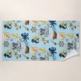 Serviette De Plage Enterrement de vie de garçon nautique