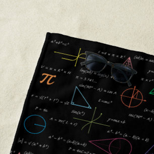 Serviette De Plage Équations mathématiques colorées Formules mathémat