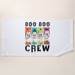 Serviette De Plage Équipe Boo Boo infirmière d'Halloween