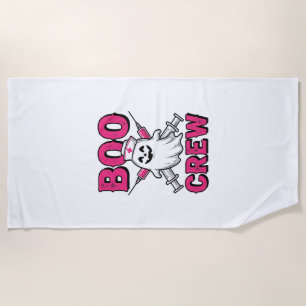 Serviette De Plage Équipe Bouh Infirmière Fantôme Halloween Conceptio