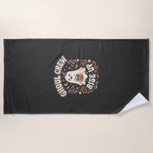 Serviette De Plage Équipe de fantômes et de goules d'Halloween