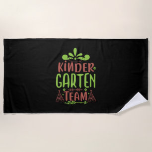 Serviette De Plage Équipe enseignante d'art maternelle