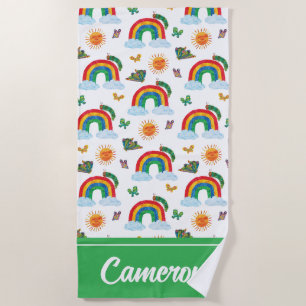 Serviette De Plage Eric Carle Caterpillar to Rainbow Butfly