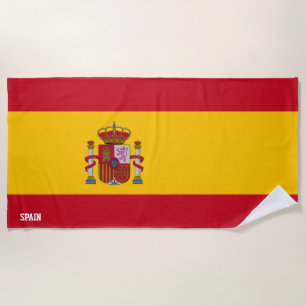 Serviette De Plage Espagne Drapeau splendide patriotique