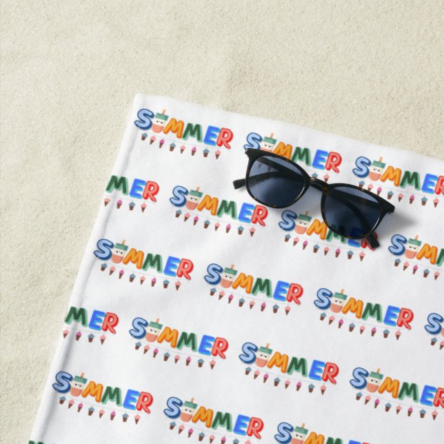 Serviette De Plage été (En situation)