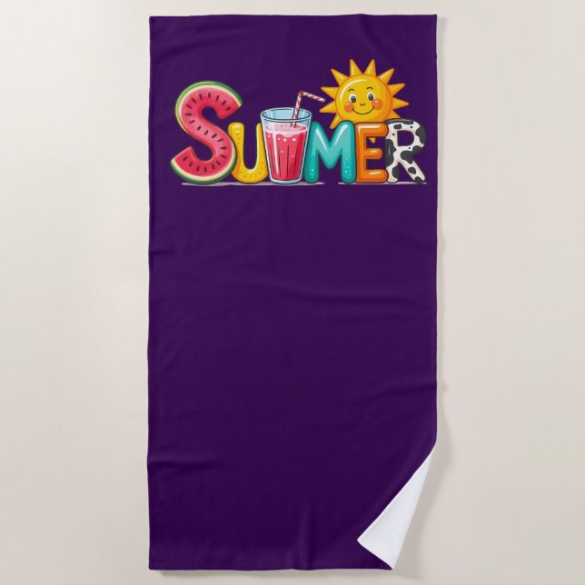 Serviette De Plage Été  (Devant)