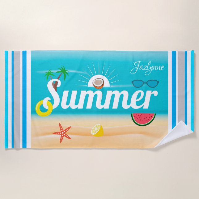Serviette De Plage Été (Devant)