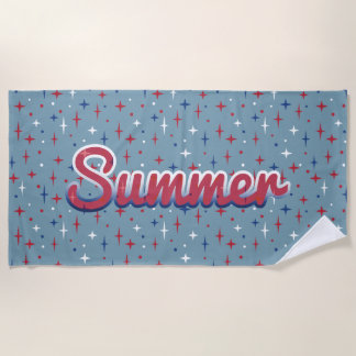 Serviette De Plage Été Étincelles