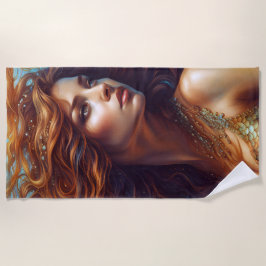 Serviette De Plage Ethereal Mermaid Art Imprimer Imaginaire sous-mari