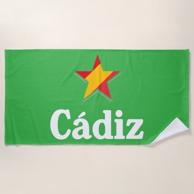 Serviette De Plage Etoiles d'Espagne - Cadix (Devant)
