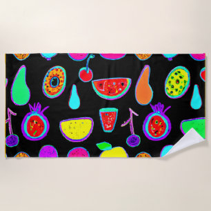 Serviette De Plage Explosion tropicale