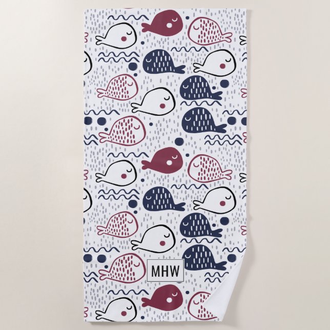 Serviette de plage faite sur commande de (Devant)