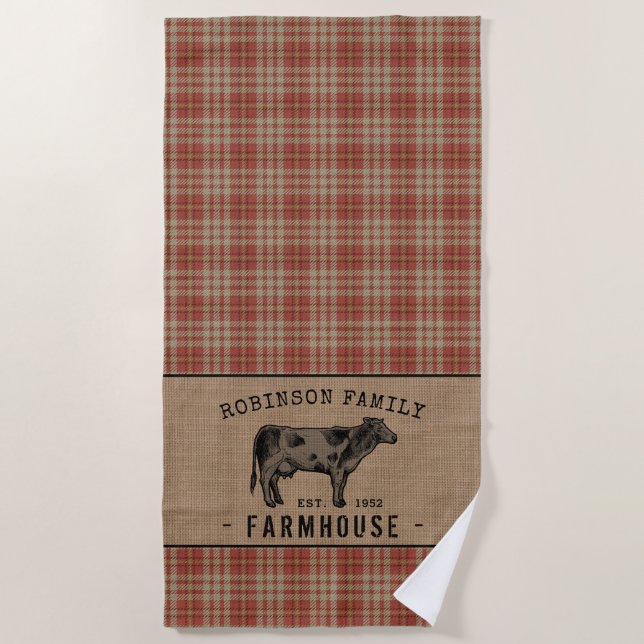 Serviette De Plage Family Farmhouse (Devant)