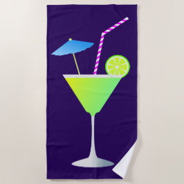 Serviette De Plage Fancy Margarita Cocktail Night Life Beach Serviett