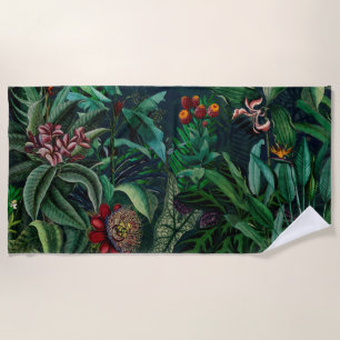 Serviette De Plage Fantastique Fabulous Midnight Rainforest