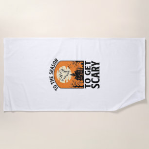 Serviette De Plage Fantôme d'Halloween pour obtenir un épouvantail vi