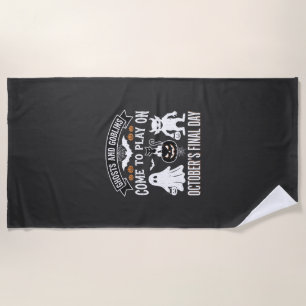 Serviette De Plage Fantômes et Gobelins Halloween Octobre Dernier Jou