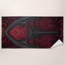 Fenêtre Gothique Rouge Noir