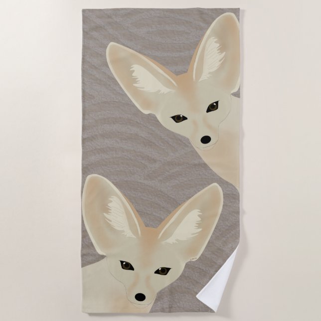 Serviette de plage Fennec Fox (Devant)