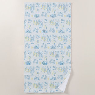 Serviette De Plage Festin de fruits de mer
