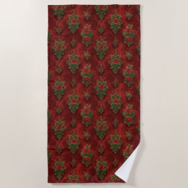 Serviette De Plage Festive Damask 
