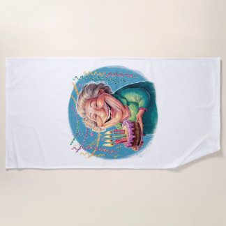 Serviette De Plage Fête d'anniversaire humoristique de Nana