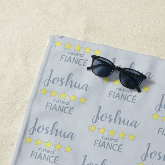 Serviette De Plage Fête de mariage et mariage 5 étoiles Fiance (En situation)