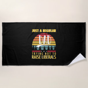 Serviette De Plage Fête des pères   Juste Un Père Régulier