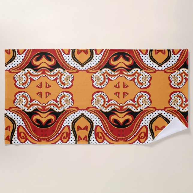 Serviette De Plage Feu (Devant)