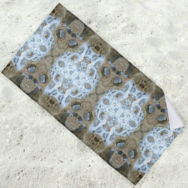 Serviette De Plage Feu Rocks Jupiter Floride faux dentelle (Créateur téléchargé)