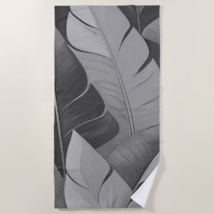 Serviette De Plage Feuilles de bananier hawaïennes Bananarama