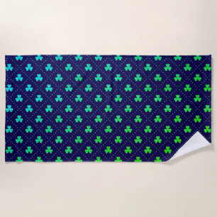 Serviette De Plage Feuilles de trèfle motif de la Saint-Patrick-53223