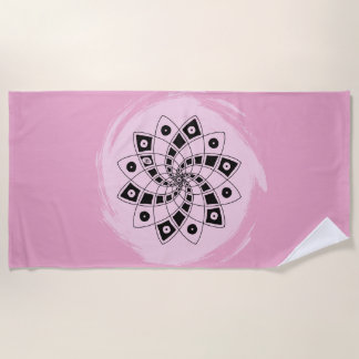 Serviette de plage "Fibonacci" (dessinée à la main