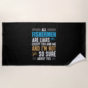 Serviette De Plage Fishing Art All Fishman