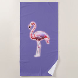 Serviette De Plage Flamant rose rose