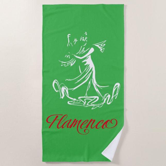 Serviette De Plage Flamenco (Devant)