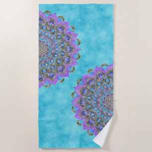 Serviette De Plage Fleur de Vie - Mandala Style Inde 2