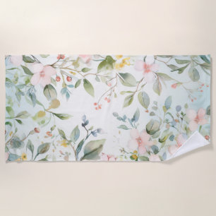 Serviette De Plage Fleurs de pommier inspirées