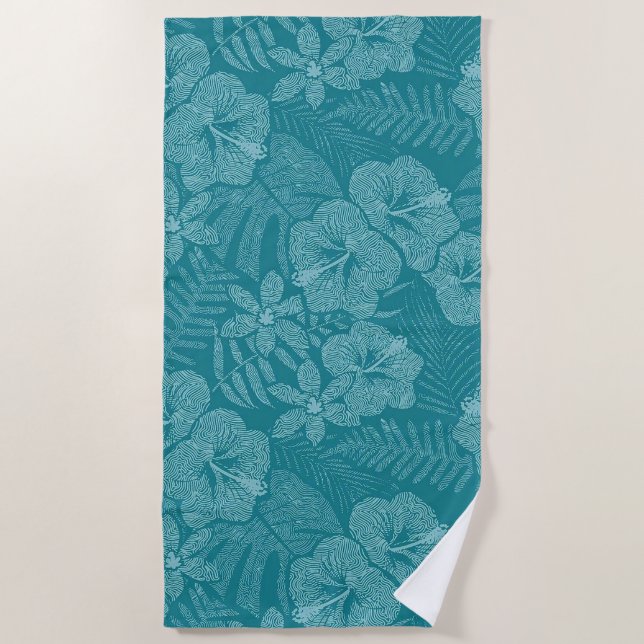 Serviette De Plage Floral (Devant)