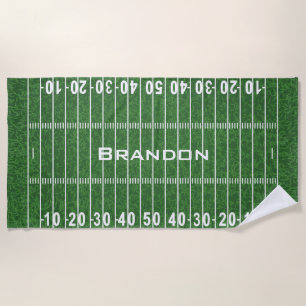 Serviette De Plage Football Field Design Beach Towel