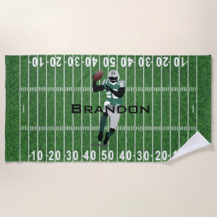 Serviette De Plage Football Field Design Beach Towel