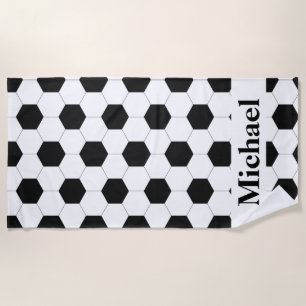 Serviette De Plage Football Motif Conception personnalisée